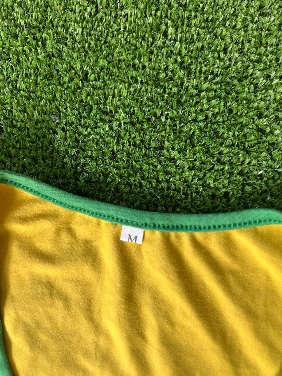 Geel-groen Brazil geborduurd tanktopje – photo 5